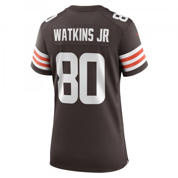 Women's Cleveland Browns Austin Watkins Jr. Nike  Brown Team Game Jersey