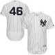 Men's New York Yankees #46 Andy Pettitte White Strip Flexbase Collection Stitched MLB Jersey