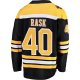 Men's Boston Bruins Tuukka Rask Fanatics Black Breakaway Home Jersey