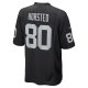 Men's Las Vegas Raiders Jesper Horsted Nike Black Game Player Jersey