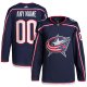 Men's Columbus Blue Jackets  adidas Navy Home  Primegreen Custom Jersey