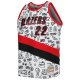 Men's Portland Trail Blazers Clyde Drexler Mitchell & Ness White 1991/92 Hardwood Classics Doodle Swingman Player Jersey