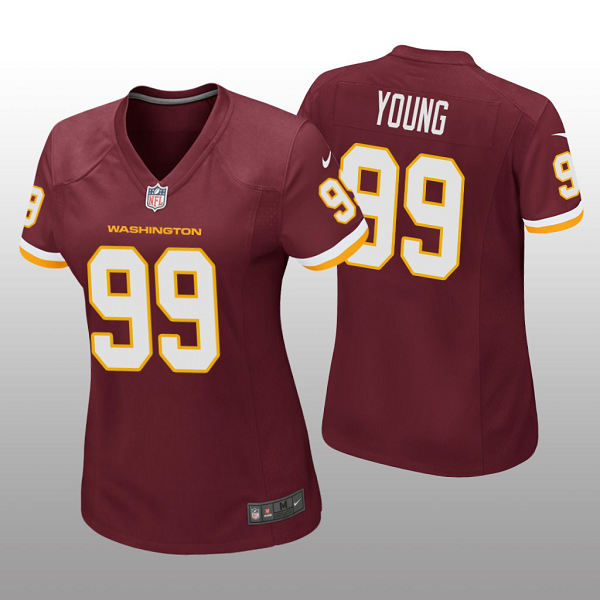 Women's Washington Football Team #99 Chase Young Burgundy Jersey