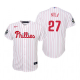 Youth Philadelphia Phillies Aaron Nola White 2022 World Series Cool Base Jersey