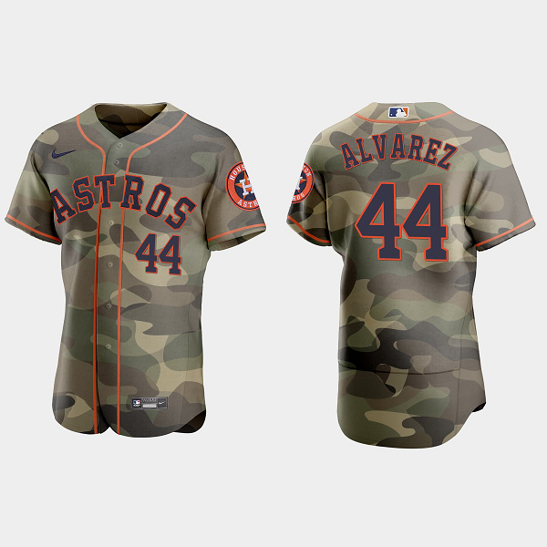 Yordan Alvarez Houston Astros 2021 National Armed Forces Day MLB Jersey - Camo