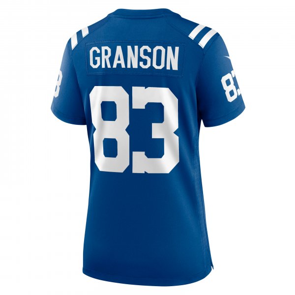 Women's Indianapolis Colts Kylen Granson Nike Royal Game Jersey