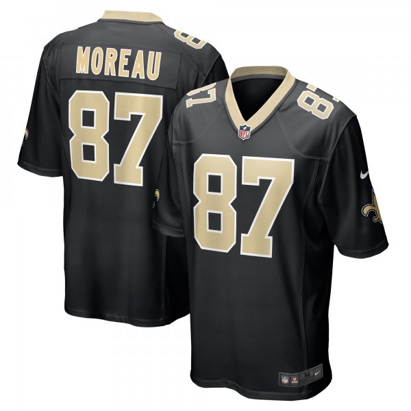 Men's New Orleans Saints Foster Moreau Nike  Black Team Game Jersey