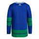 Men's Vancouver Canucks adidas Blue Alternate Primegreen Blank Jersey