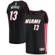 Men's Miami Heat Bam Adebayo Fanatics Black Fast Break Replica Player Jersey - Icon Edition