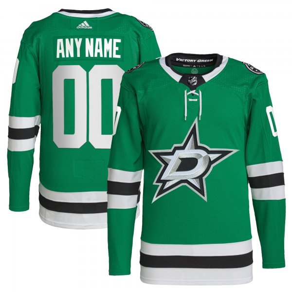 Men's Dallas Stars  adidas Green Home  Primegreen Custom Jersey