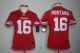 Nike San Francisco 49ers #16 Joe Montana Red Team Color Women's Stitched NFL Limited Jersey