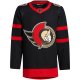 Men's Ottawa Senators adidas Black 2020/21 Home Custom Jersey