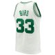 Men's Boston Celtics Larry Bird Mitchell & Ness White Hardwood Classics Swingman Jersey