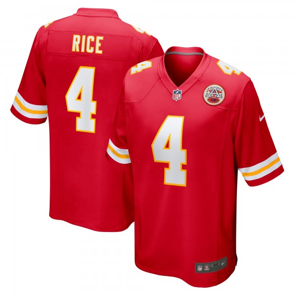 Men's Kansas City Chiefs Rashee Rice Nike  Red  Game Jersey