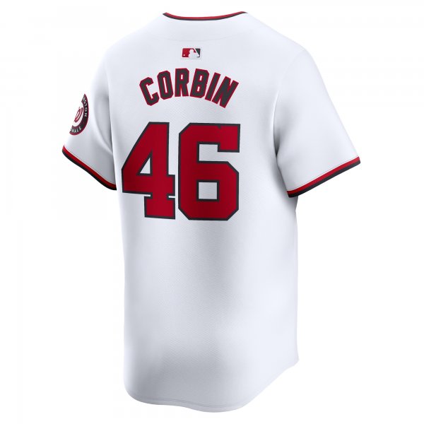 Men's Washington Nationals Patrick Corbin Nike White Home Limited Player Jersey