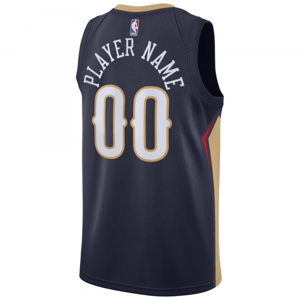 Men's New Orleans Pelicans Nike Navy Swingman Custom Jersey - Icon Edition