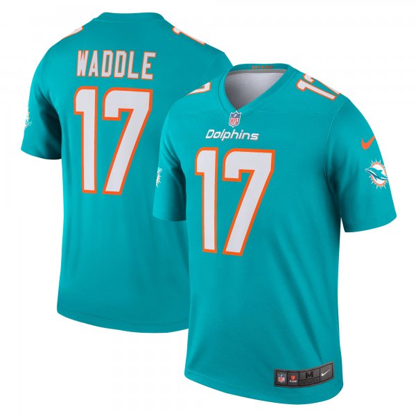 Men's Miami Dolphins Jaylen Waddle Nike Aqua Legend Jersey