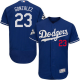 Los Angeles Dodgers #23 Adrian Gonzalez Blue Flexbase Collection 2017 World Series Bound Stitched MLB Jersey