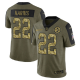 Pittsburgh Steelers Najee Harris Olive Men's Stitched NFL Limited 2021 Salute to Service Jersey