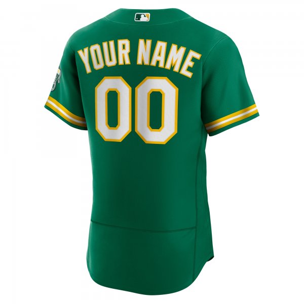 Men's Oakland Athletics Nike Kelly Green Alternate Custom Jersey