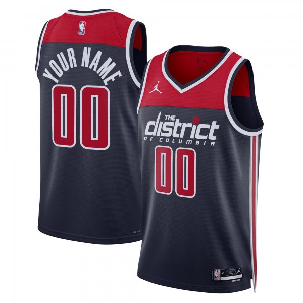 Unisex Washington Wizards Jordan Brand Navy 2022/23 Swingman Custom Jersey - Statement Edition