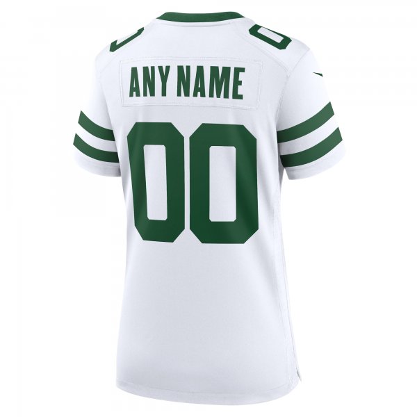 Women's New York Jets  Nike Legacy White Custom Game Jersey