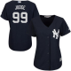 New York Yankees #99 Aaron Judge Navy Blue Alternate Women's Stitched MLB Jersey