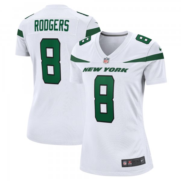 Women's New York Jets Aaron Rodgers Nike White Player Jersey