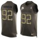 Nike Pittsburgh Steelers #92 James Harrison Green Men's Stitched NFL Limited Salute To Service Tank Top Jersey