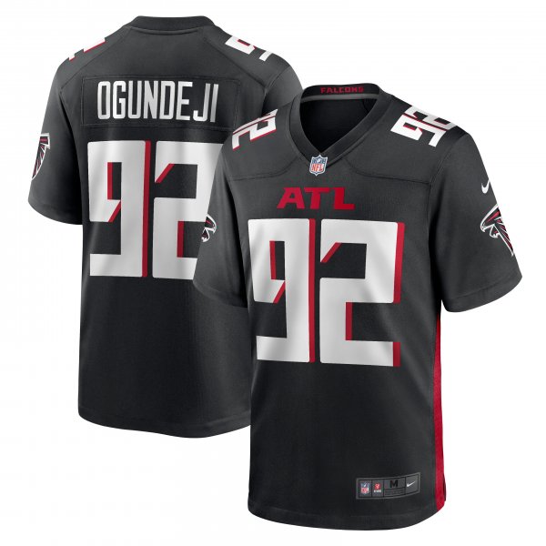 Men's Atlanta Falcons Adetokunbo Ogundeji Nike Black Game Jersey