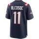 Men's New England Patriots Drew Bledsoe Nike Navy Game Retired Player Jersey