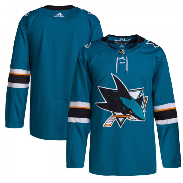 Men's San Jose Sharks adidas Teal 2021/22 Home Primegreen Jersey