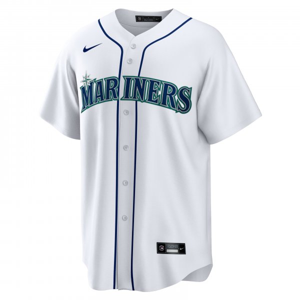 Men's Seattle Mariners AndrÃÂ©s Mu?oz Nike White Home  Replica Player Jersey