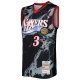 Men's Philadelphia 76ers Allen Iverson Mitchell & Ness Black 2000/01 Hardwood Classics Marble Swingman Jersey