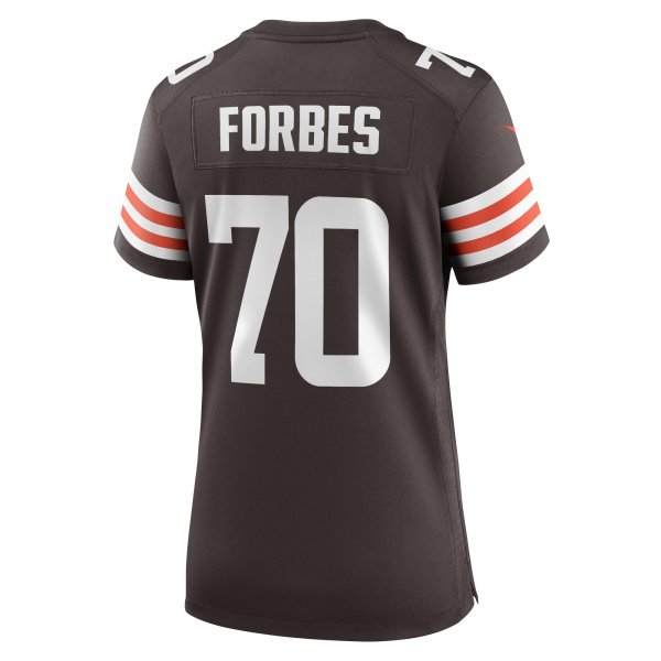 Women's Cleveland Browns Drew Forbes Nike  Brown Team Game Jersey