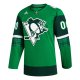 Men's Pittsburgh Penguins  adidas Kelly Green St. Patrick's Day Custom Jersey