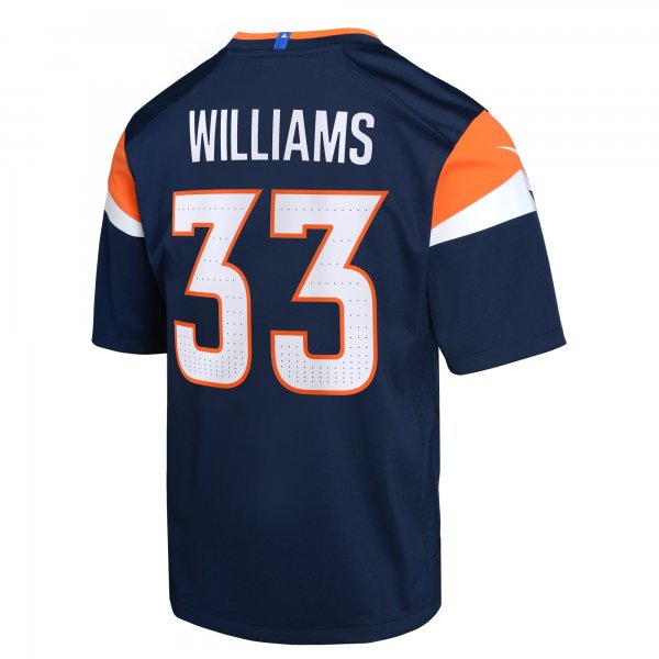 Youth Denver Broncos Javonte Williams Nike Navy Alternate Game Jersey