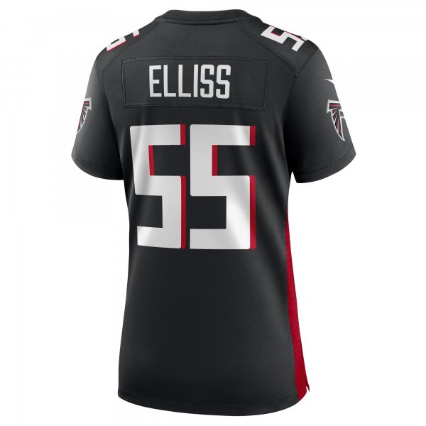 Women's Atlanta Falcons Kaden Elliss Nike Black Game Player Jersey