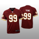 Youth Washington Football Team #99 Chase Young Burgundy Jersey