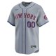 Men's New York Mets  Nike Gray Away Limited Custom Jersey