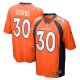 Men's Denver Broncos Caden Sterns Nike Orange Game Jersey