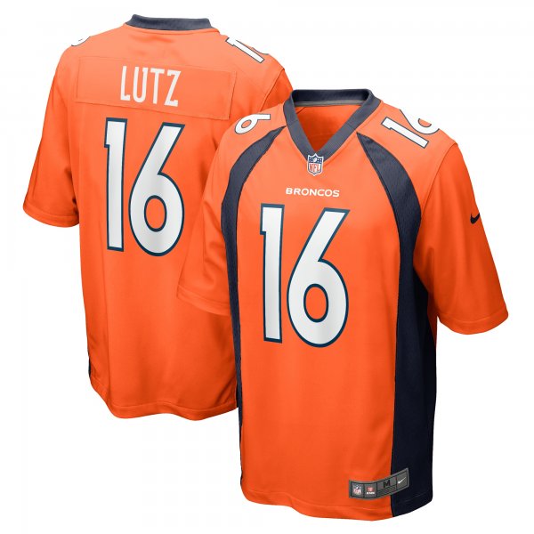 Men's Denver Broncos Wil Lutz Nike  Orange  Game Jersey