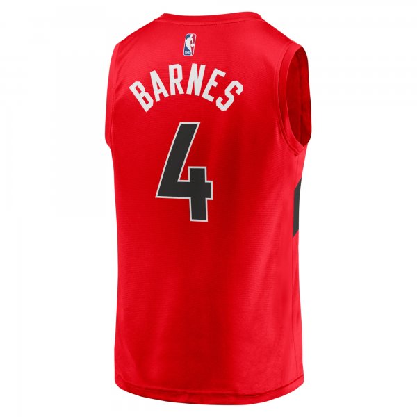 Men's Toronto Raptors Scottie Barnes Fanatics Red Fast Break Replica Jersey - Icon Edition