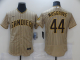 Men San Diego Padres 44 Musgrove brown stripe Flexbase 2021 Nike MLB Jersey