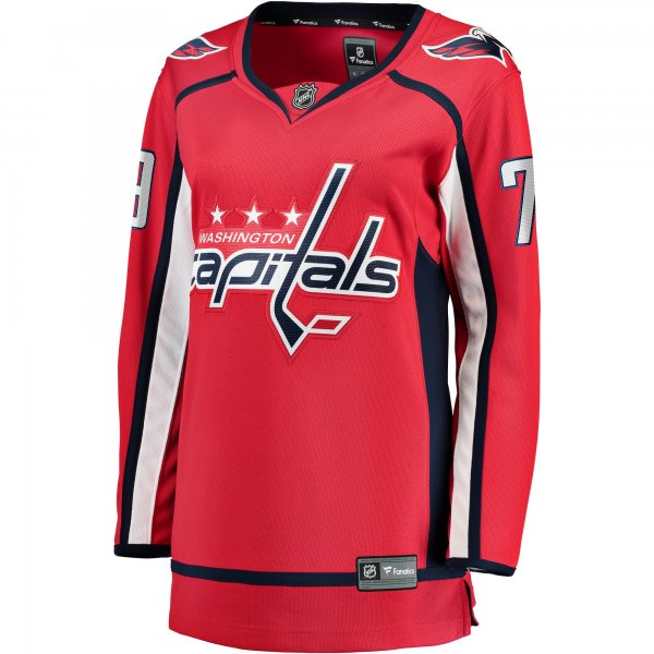 Women's Washington Capitals Charlie Lindgren Fanatics Red Home Breakaway Player Jersey