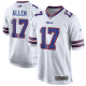 Men's Nike Buffalo Bills #17 Josh Allen 2018 NFL Draft Pick Game White Jersey