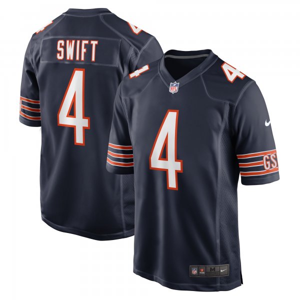 Men's Chicago Bears D'Andre Swift Nike  Navy  Game Jersey