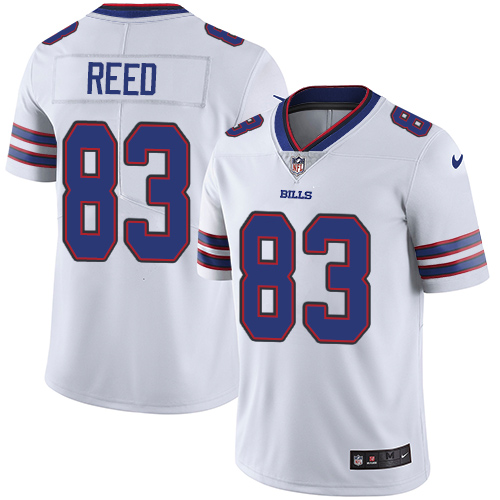 Men's Nike Buffalo Bills #83 Andre Reed White Stitched NFL Vapor Untouchable Limited Jersey