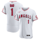 Men's Los Angeles Angels Nike White Home #1 Dad MLB Jersey