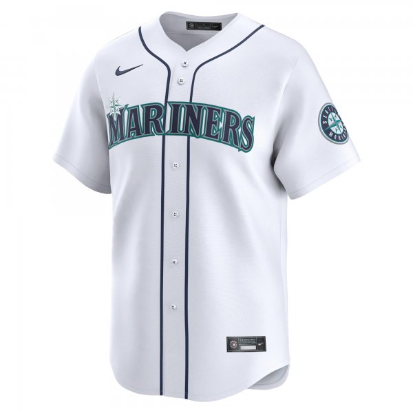 Men's Seattle Mariners Nike White Home Limited Custom Jersey